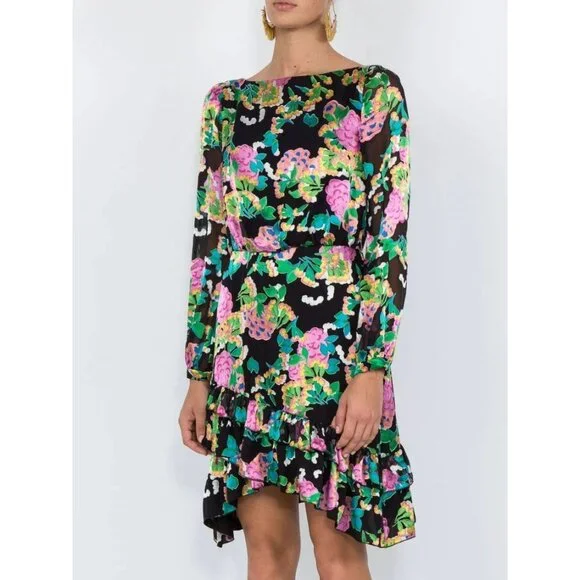 NWT Saloni Felicia Satin Mini Dress Black Multicolor Hydrangea Bold Floral 4 is available for purchase on au PAY Market - Imported Goods Online Store Co.Ltd. | au PAY Market - Online Shopping Site NWT Saloni Felicia Satin Mini Dress Black Multicolor Hydrangea Bold Floral 4 is available for purchase on au PAY Market - Imported Goods Online Store Co.Ltd. | au PAY Market - Online Shopping Site